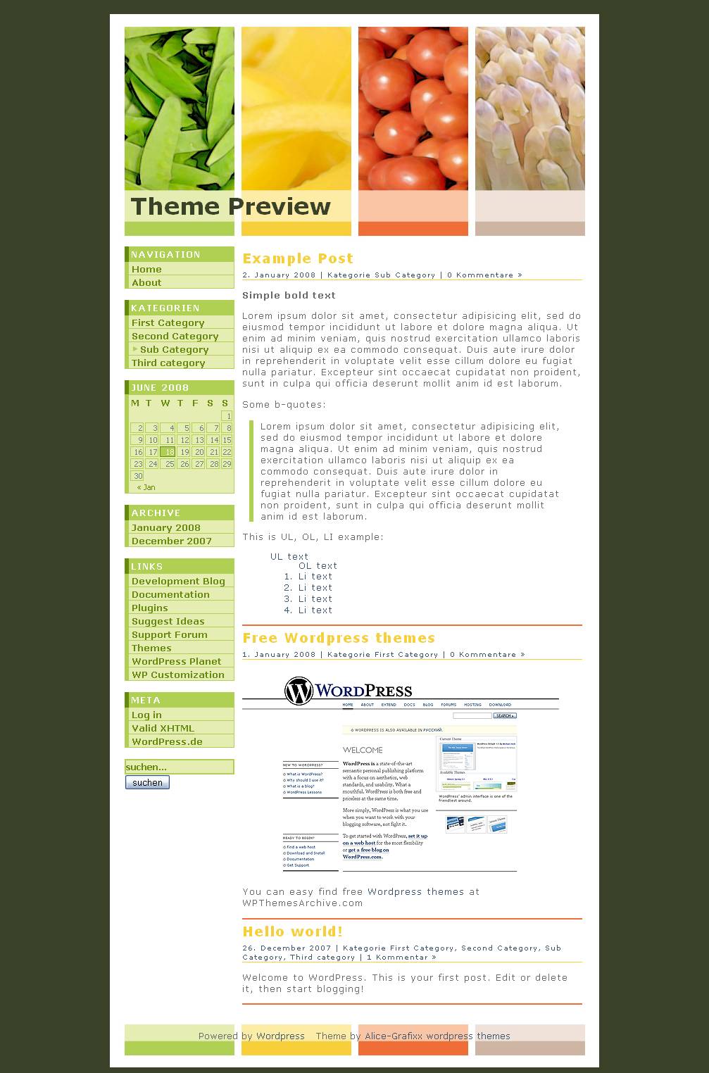 download Vegetable-Grafixx theme