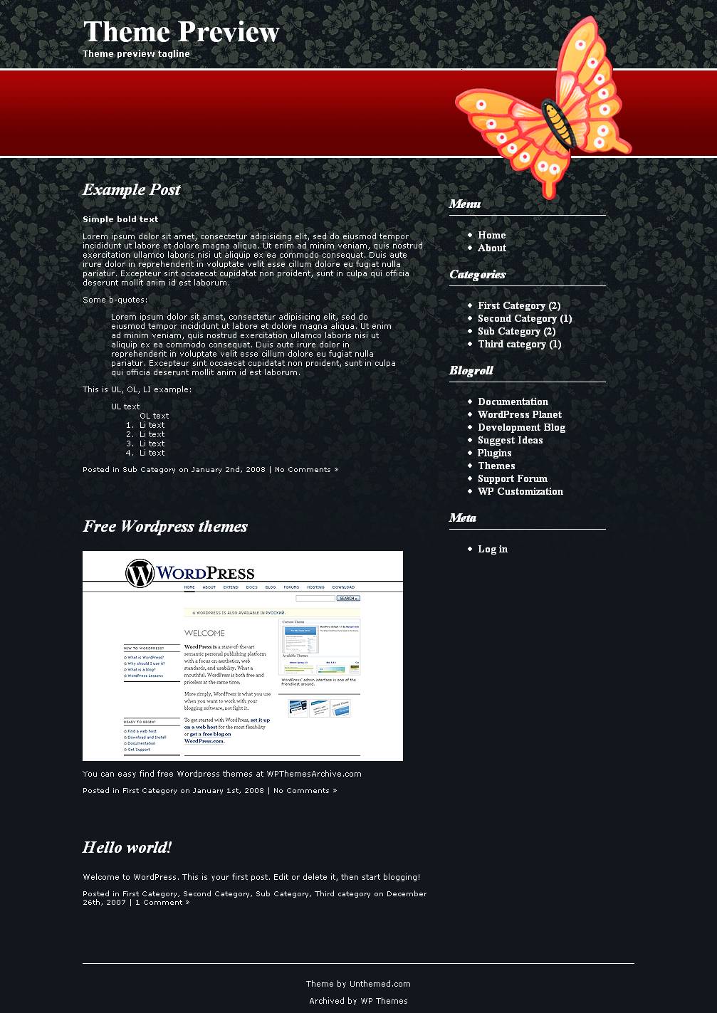 download Unthemed01 theme