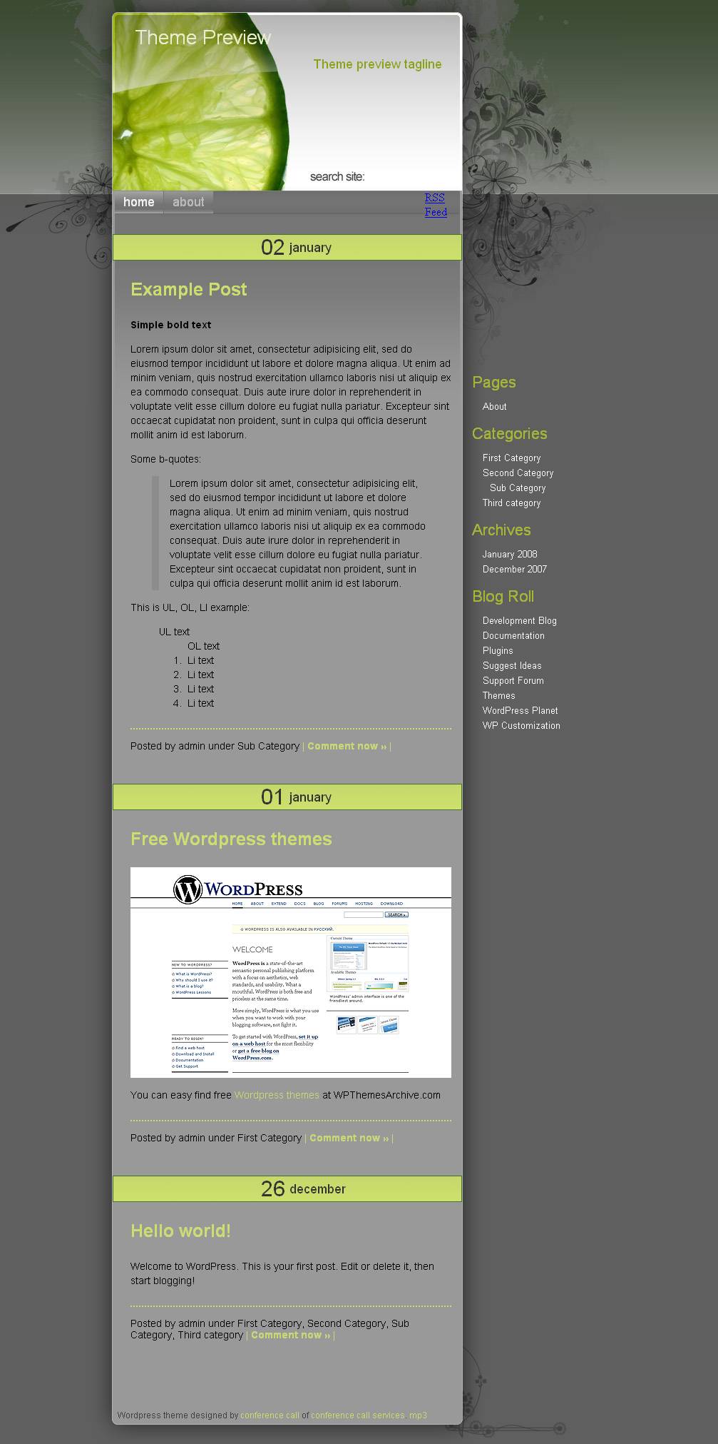 download Citrus WordPress Theme theme