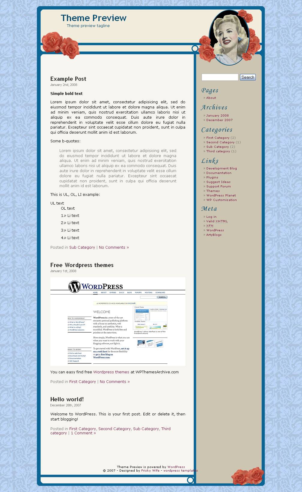 download Rosey theme