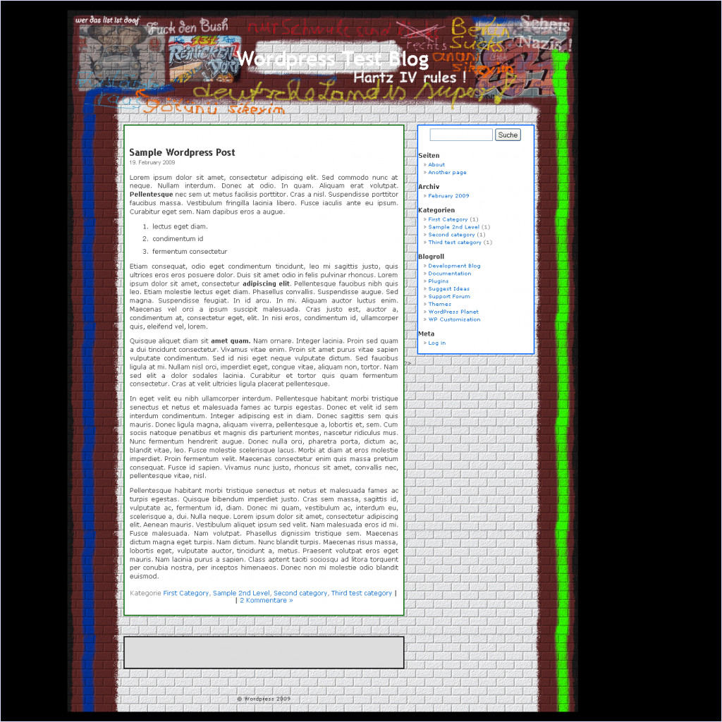download Mauer-Theme deutsch theme