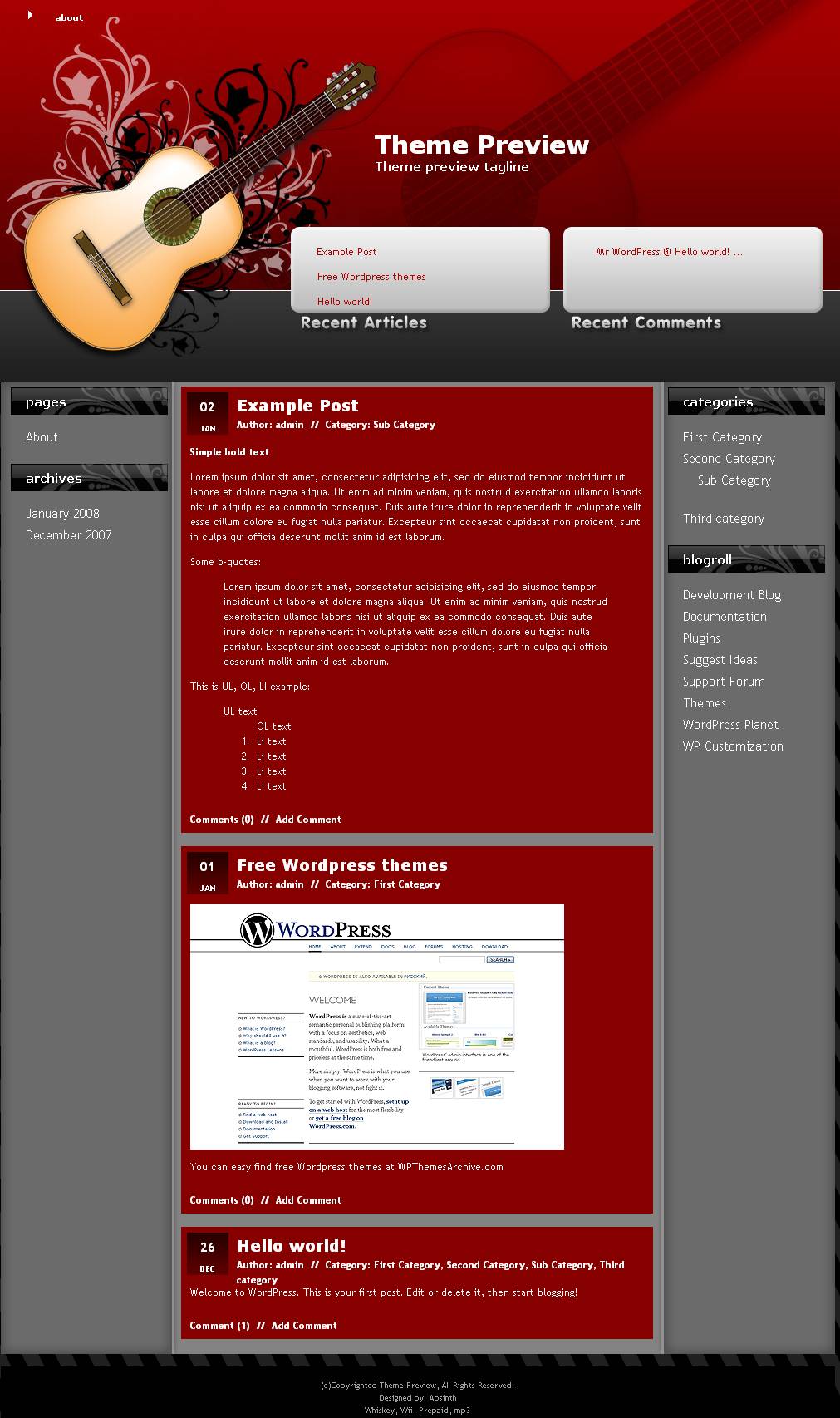 download Spanish Guitar theme