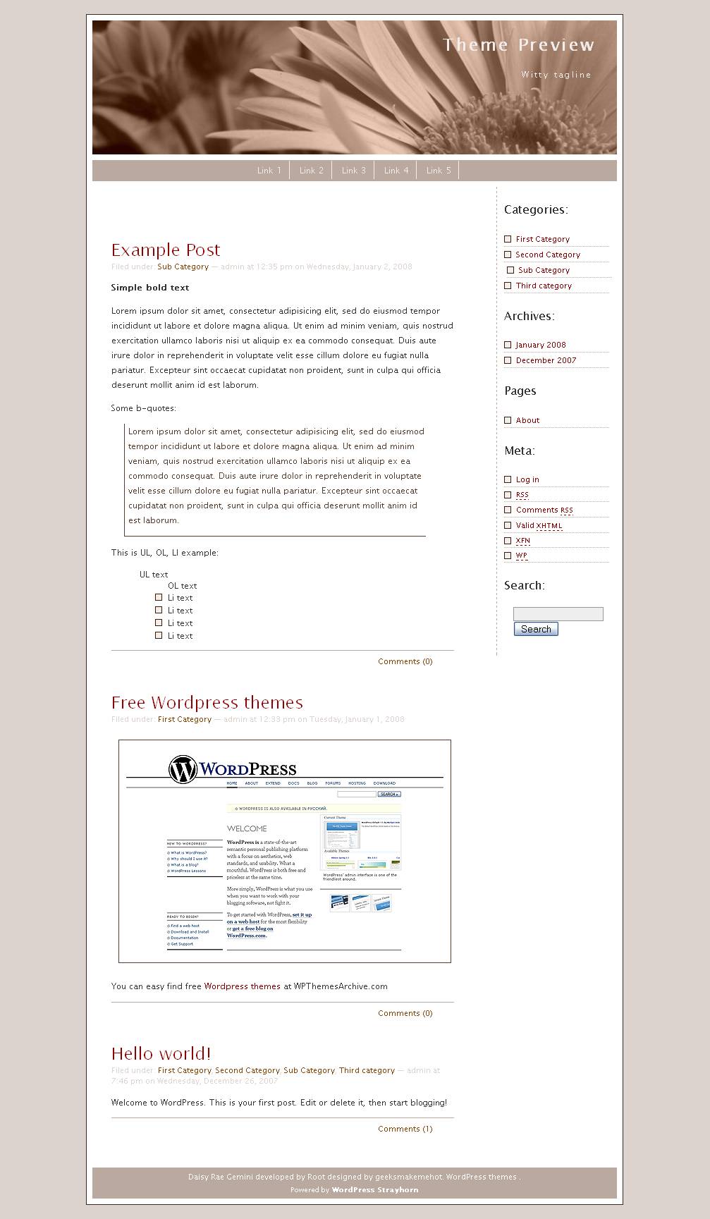 download Daisy Rae Gemini theme