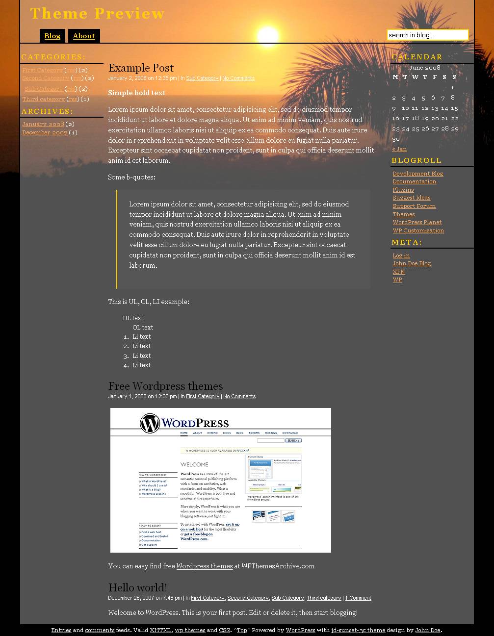 download jd-sunset-3c theme