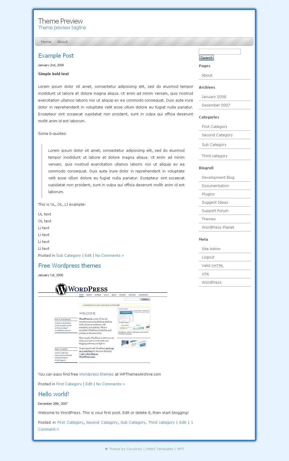 download Light WordPress Theme theme
