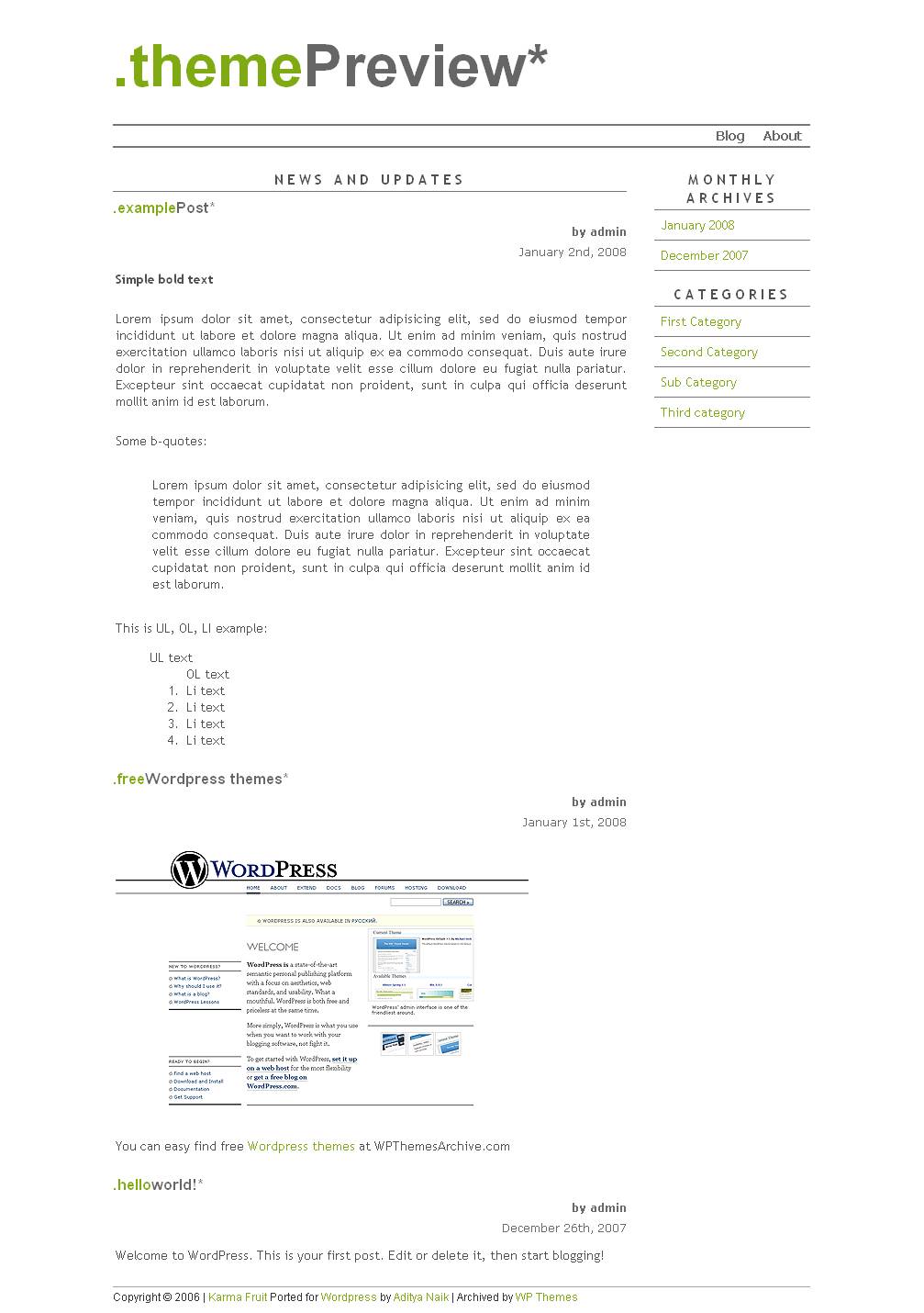 download Karma Fruit theme