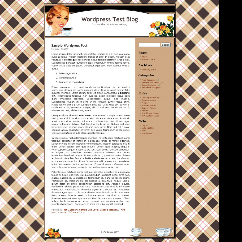 download Coffee Chick theme