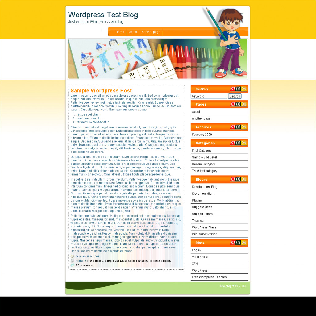 download Kindergarten theme