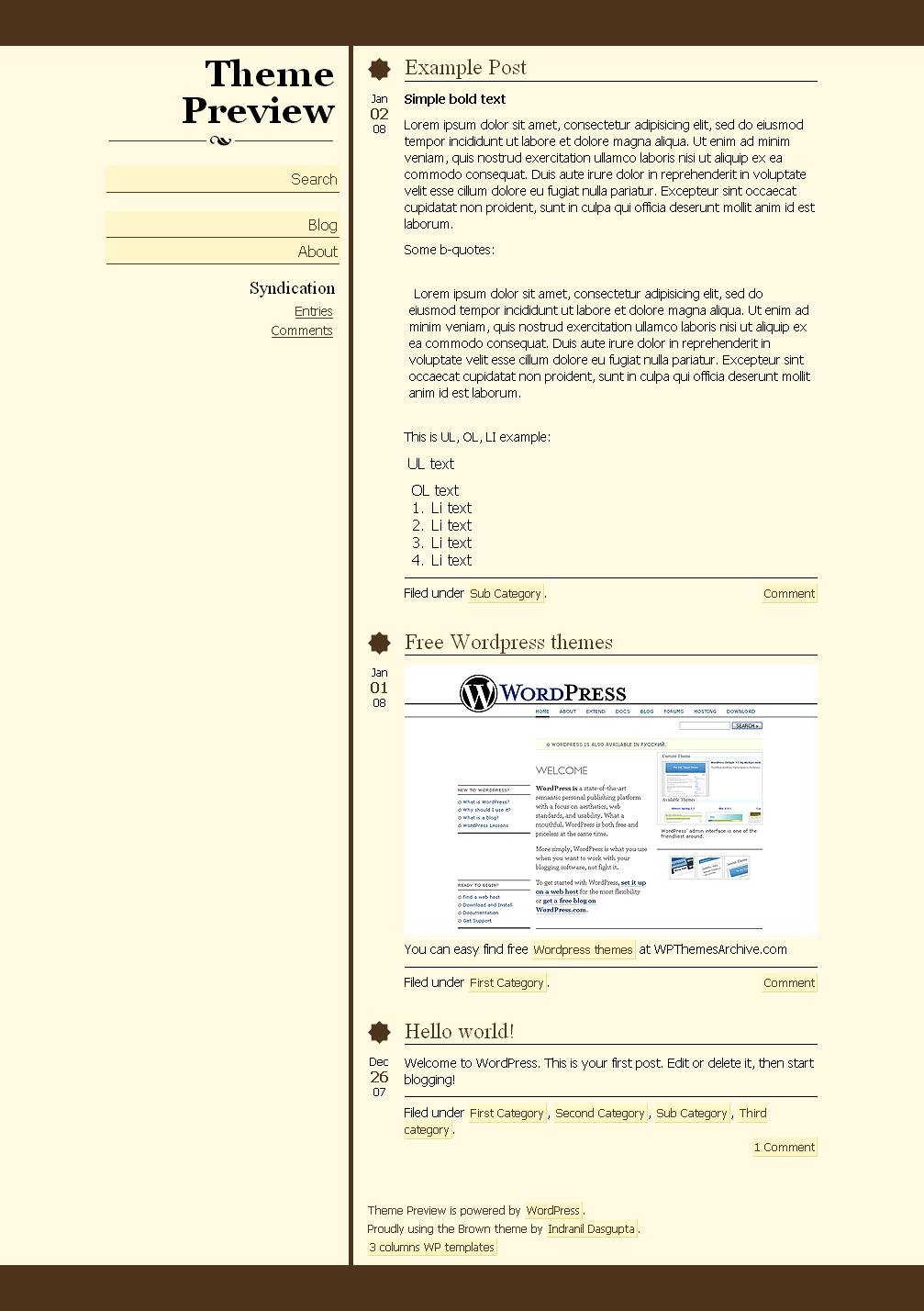 download Brown theme