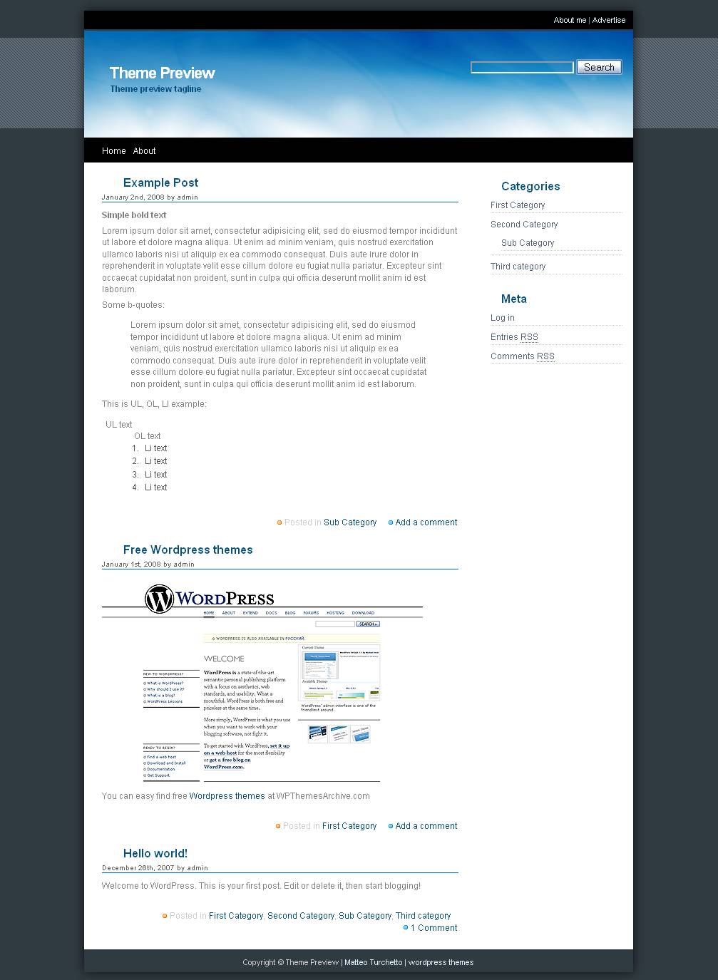 download MattieBlue theme