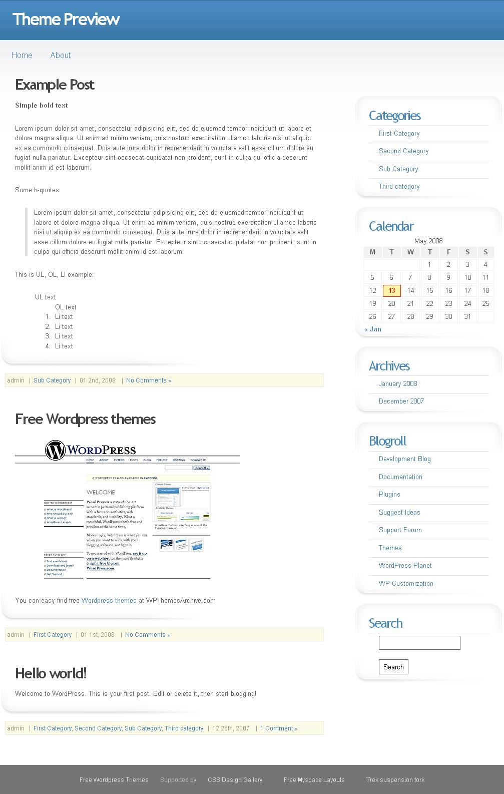 download Blue Gredient theme