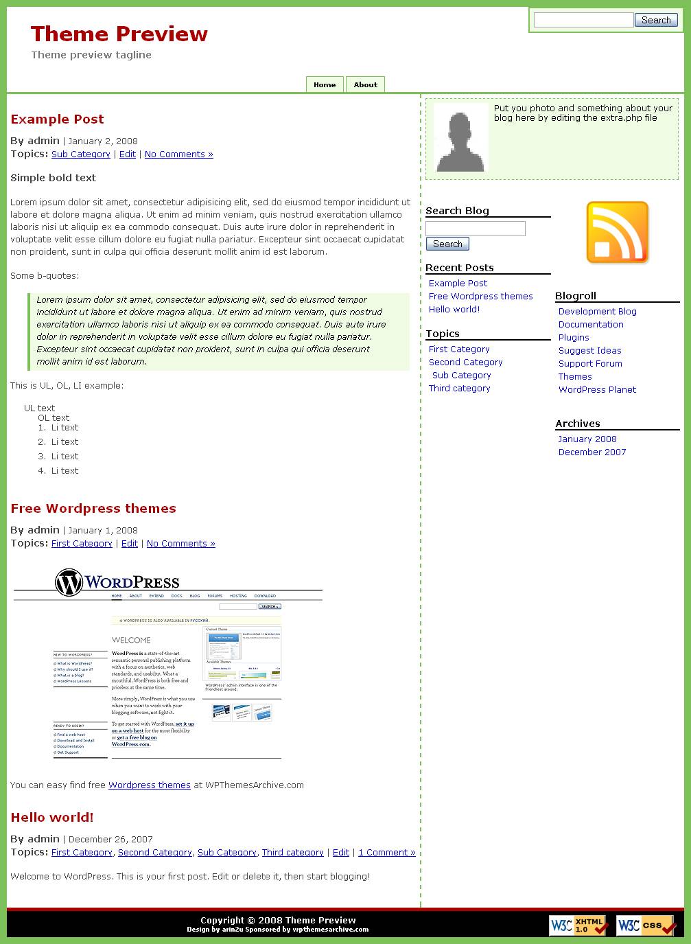 download GreenDelight theme