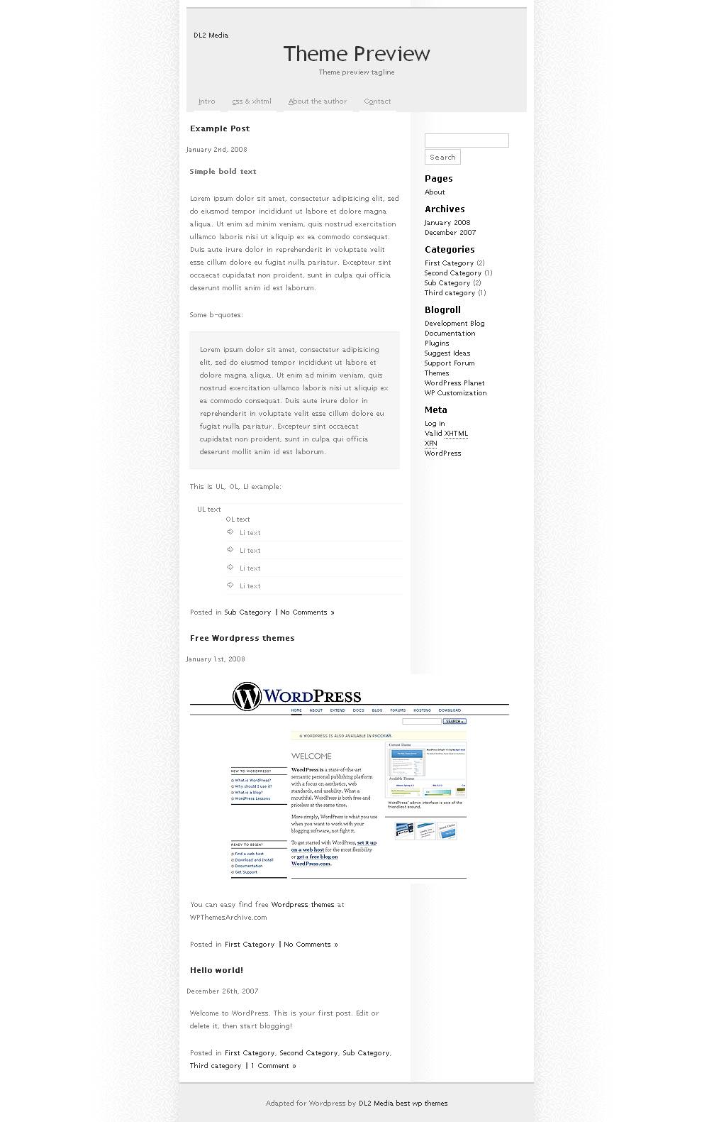 download Blank Theme theme