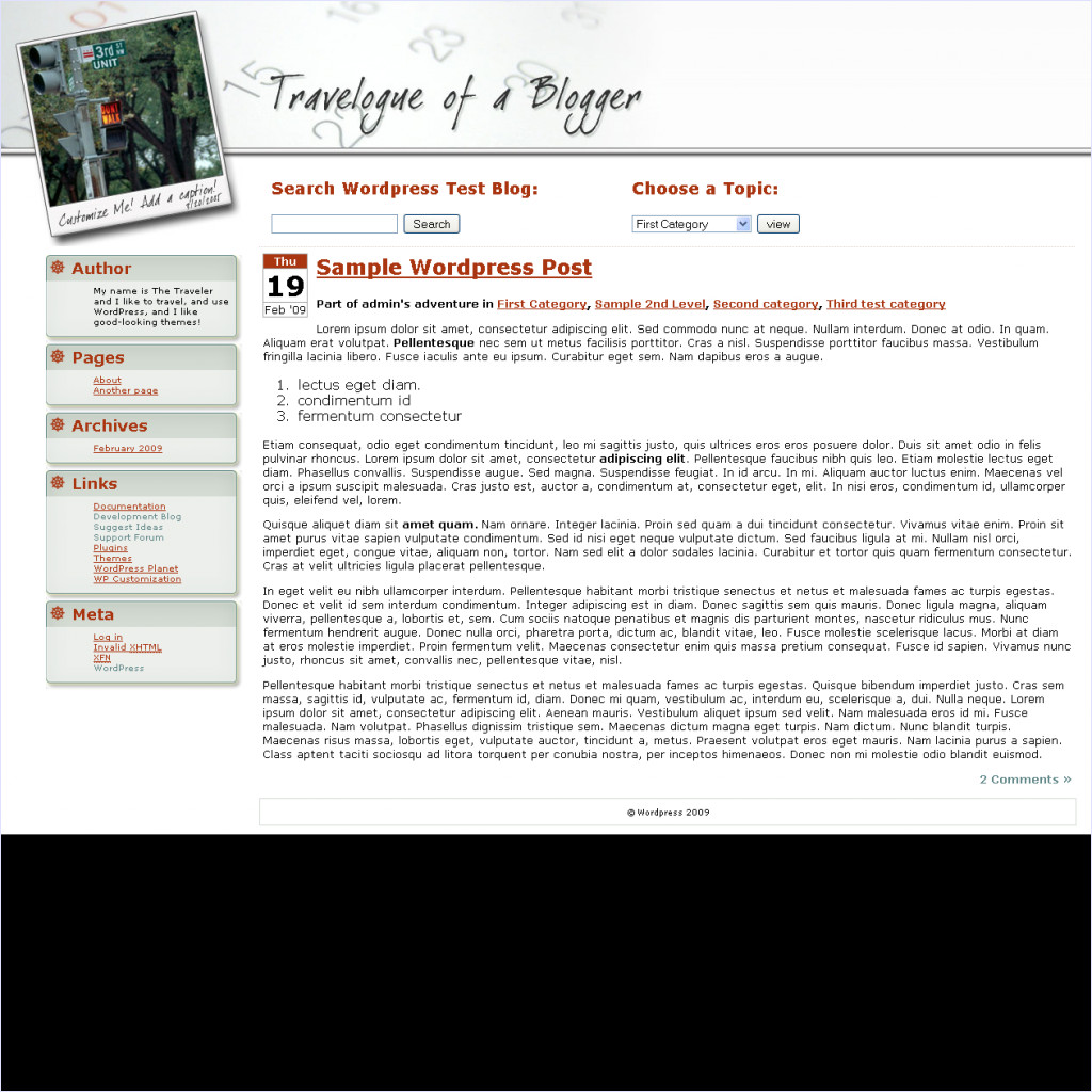 download Travelogue theme