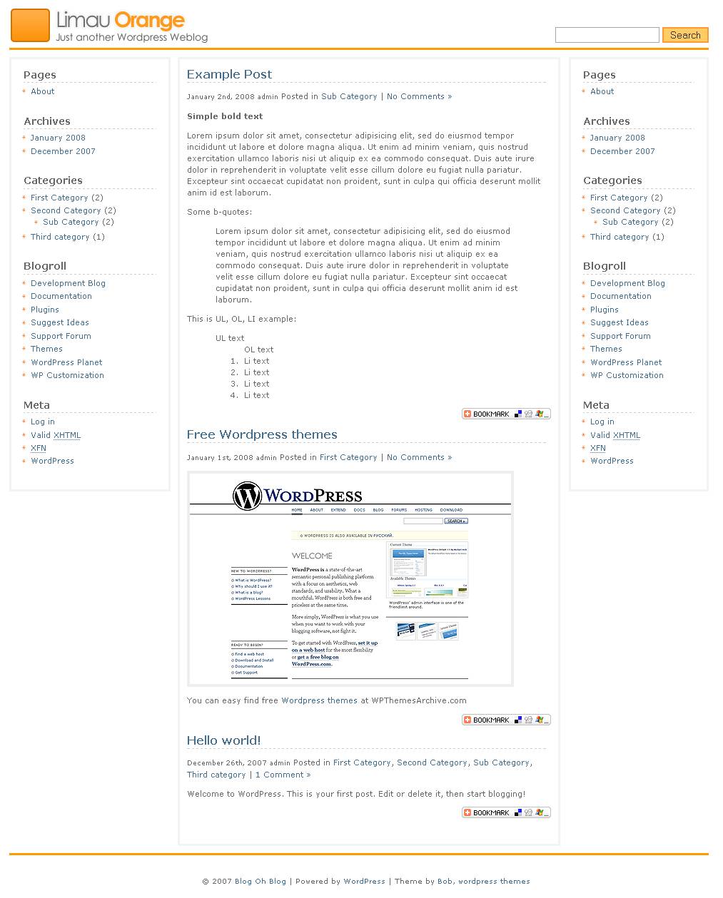 download Limau Orange theme