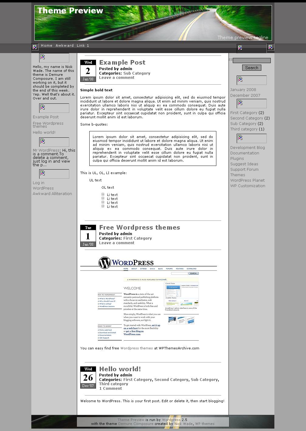 download Demure Composure theme