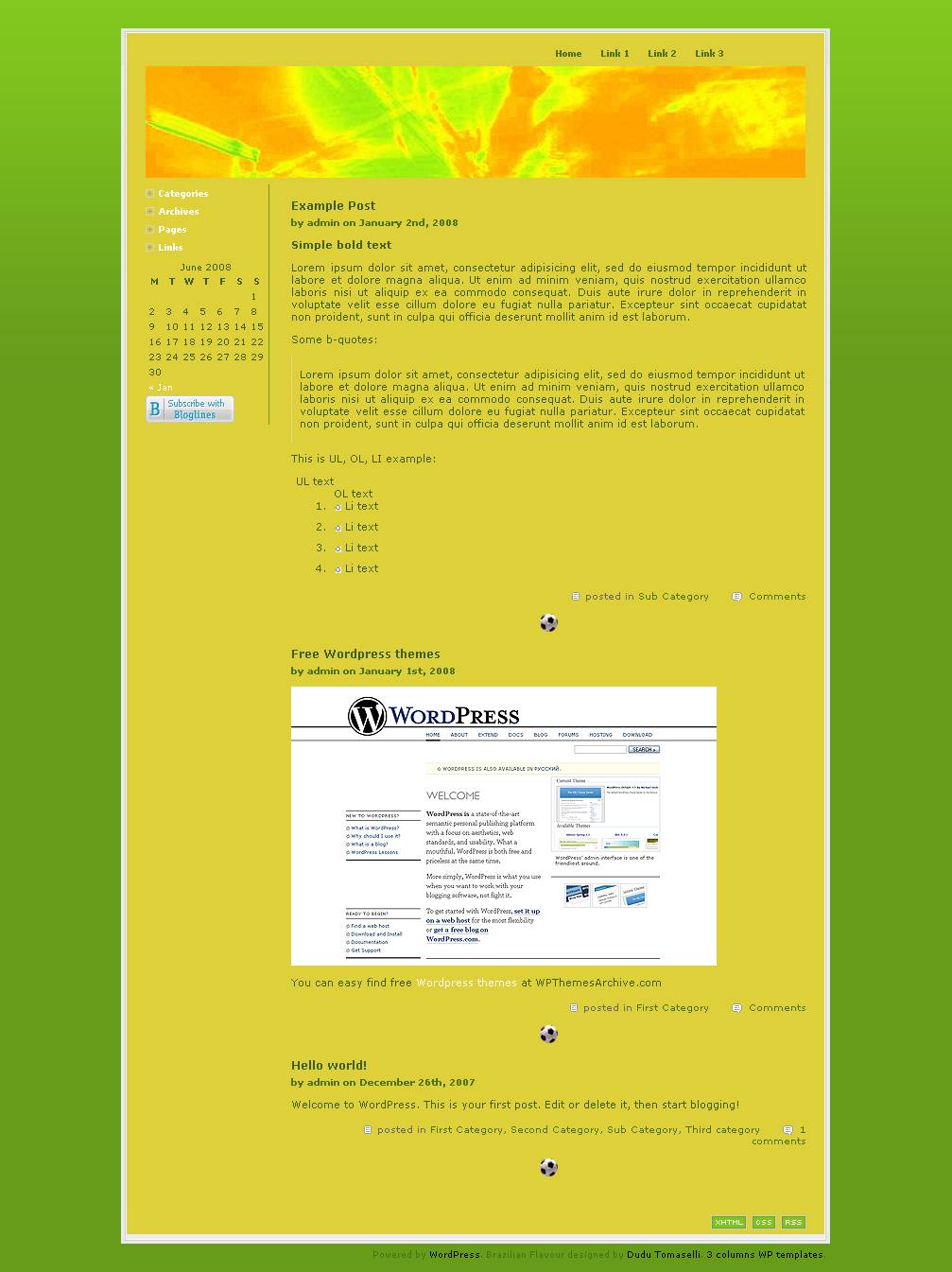 download Brazilian Flavour theme