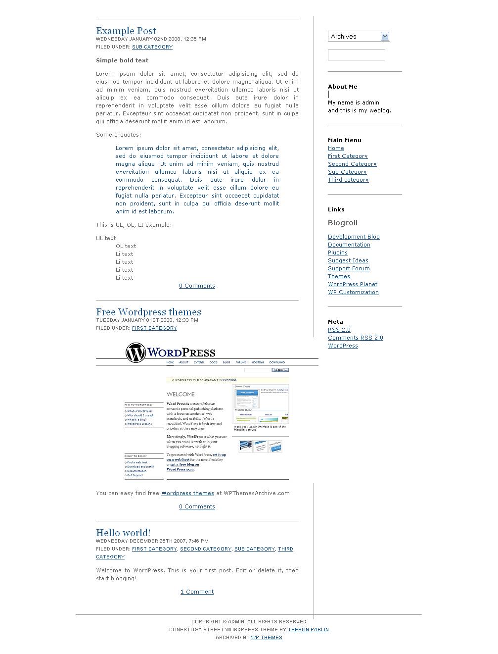 download Conestogastreet theme