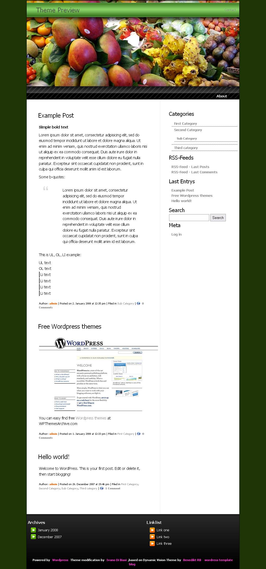download Dynamic-Vision Fruity theme