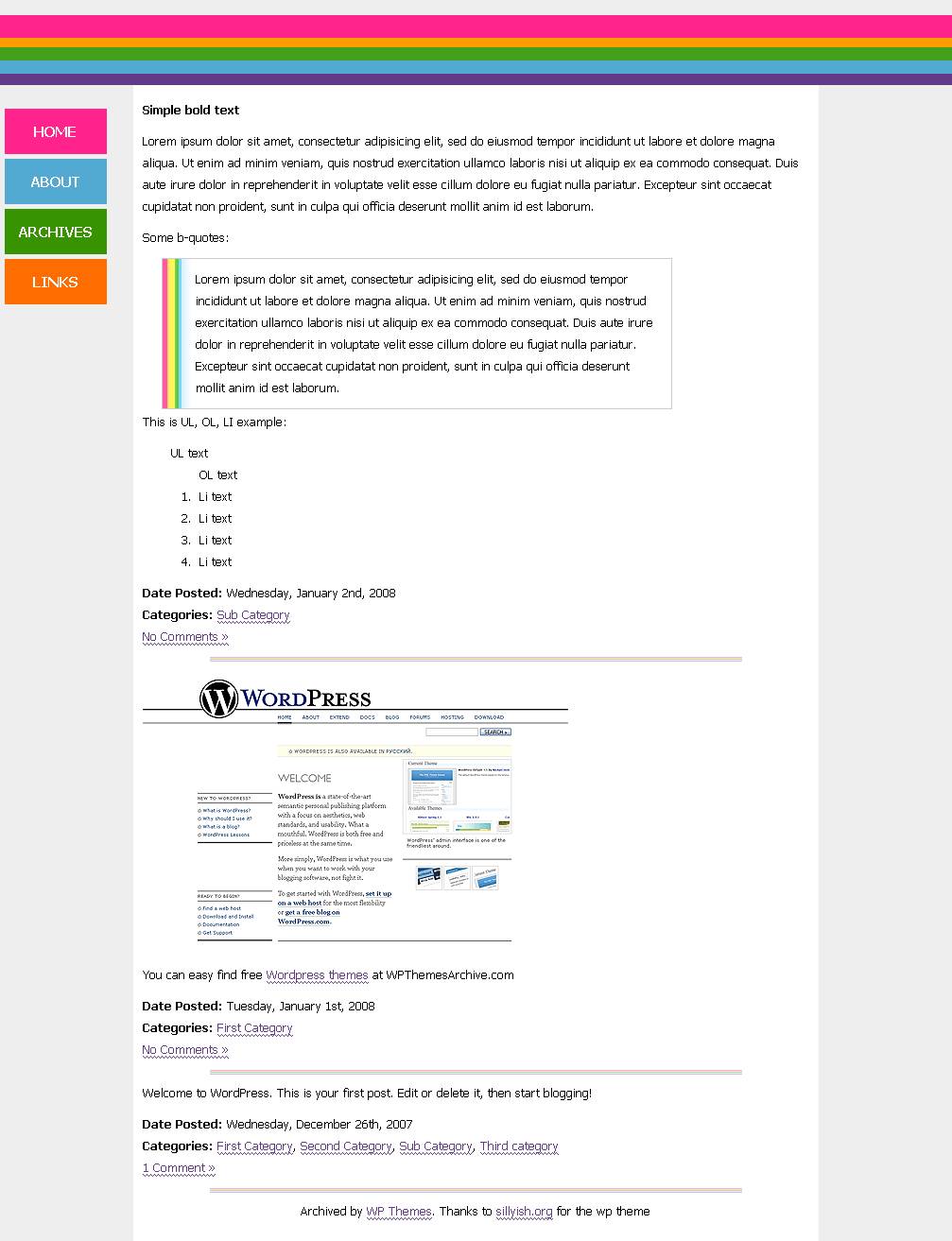 download Rainbow theme