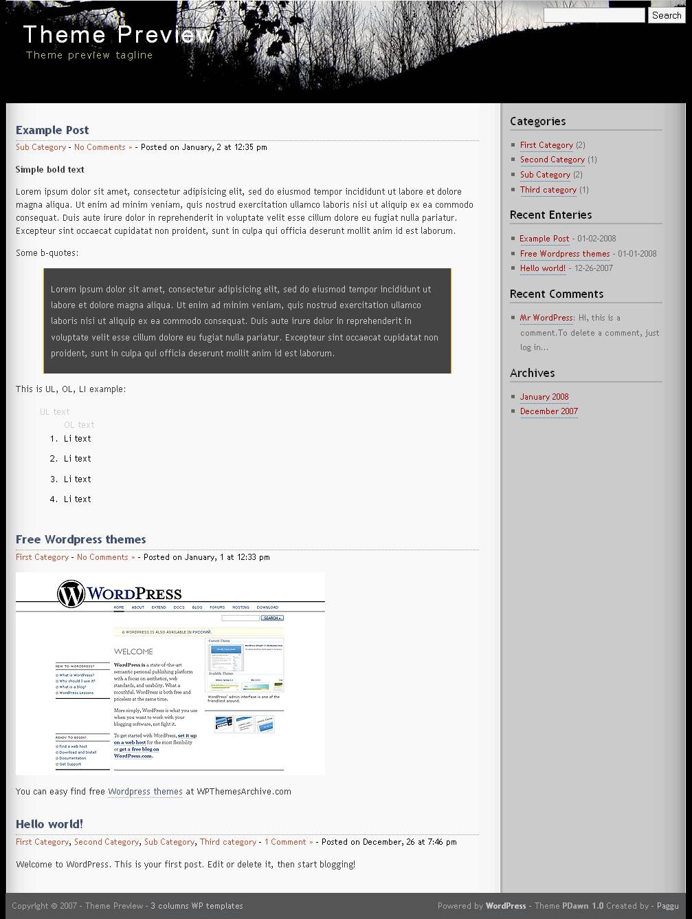 download PDawn theme