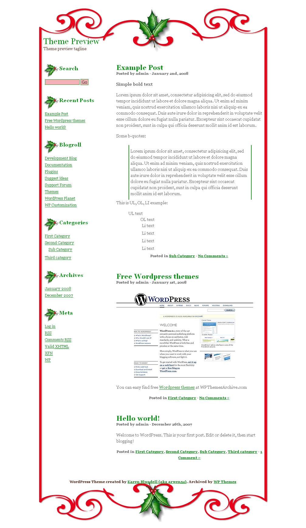 download Christmas 1 theme