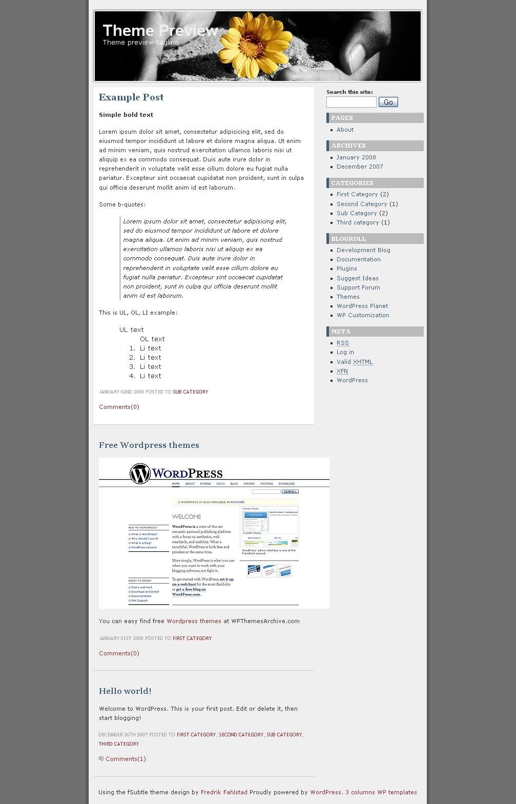 download fSubtle theme