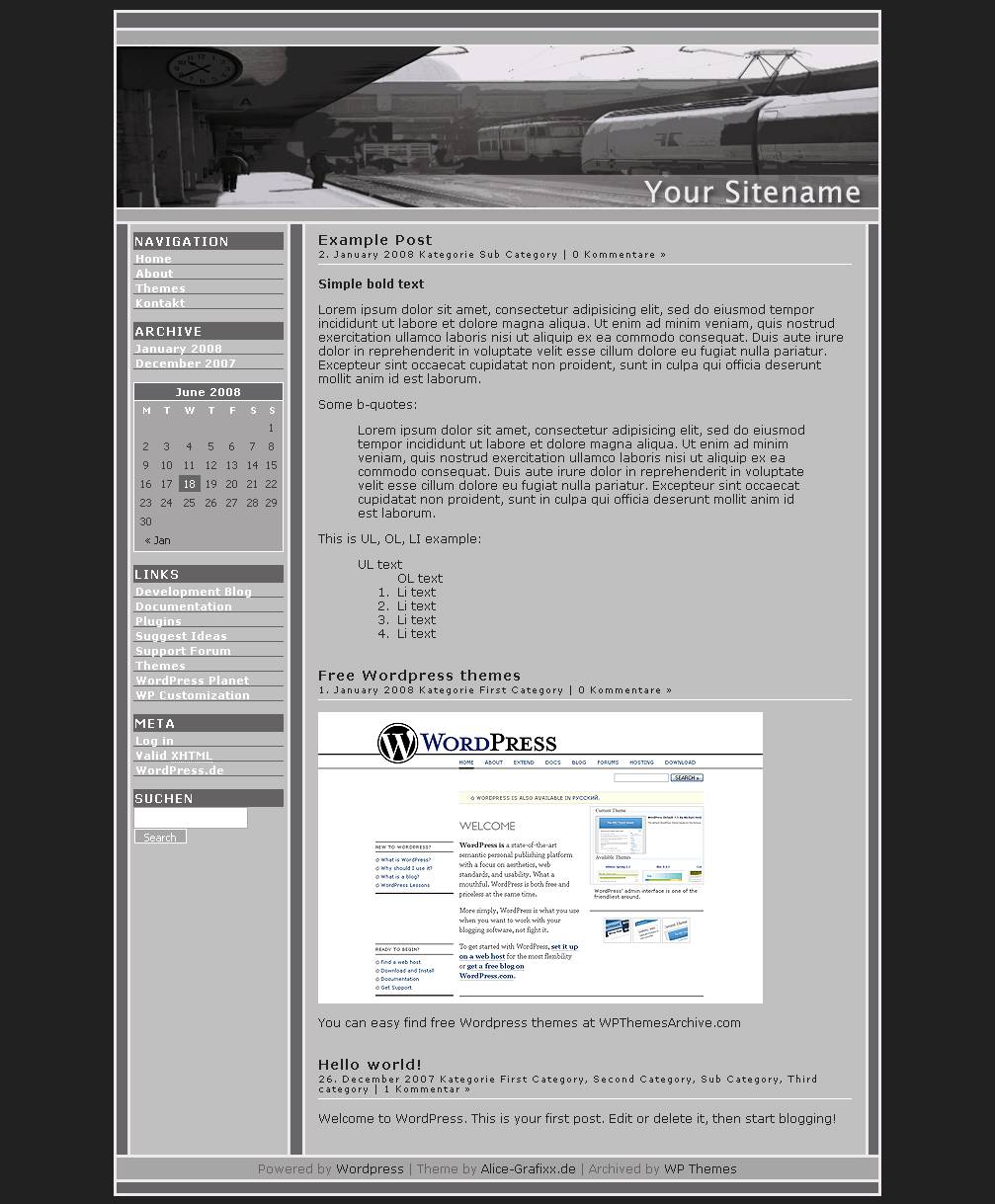 download Black&White-Grafixx theme