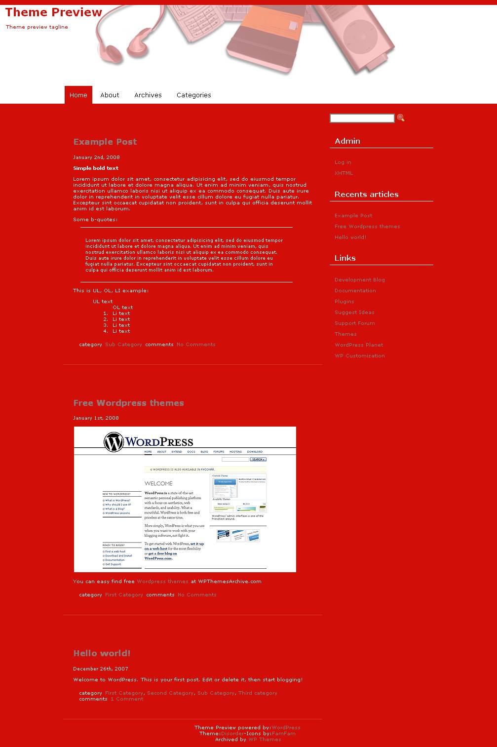 download disorder theme