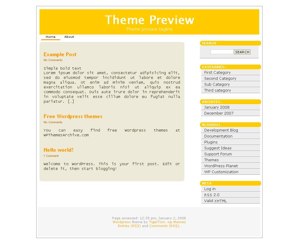 download TigerTom's SEO Citrus Theme theme