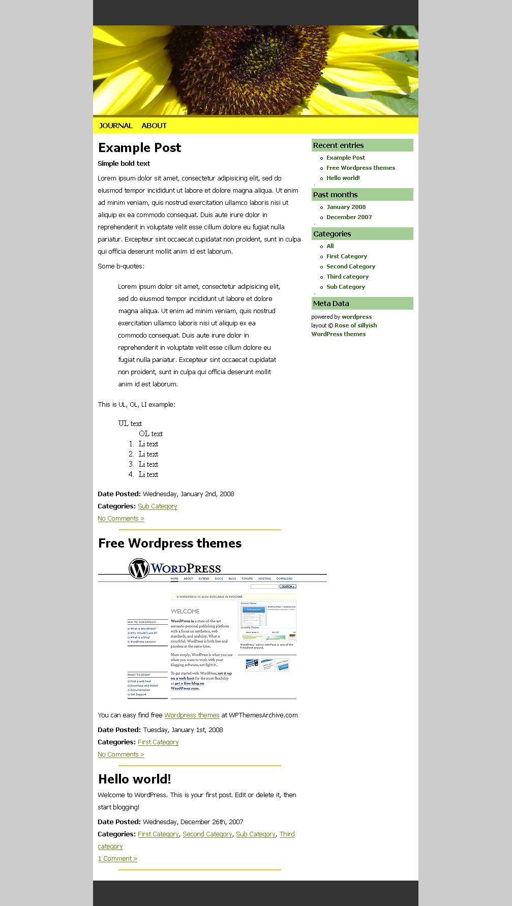 download Sunny-Flower theme