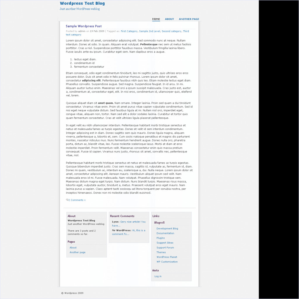 download One Column theme
