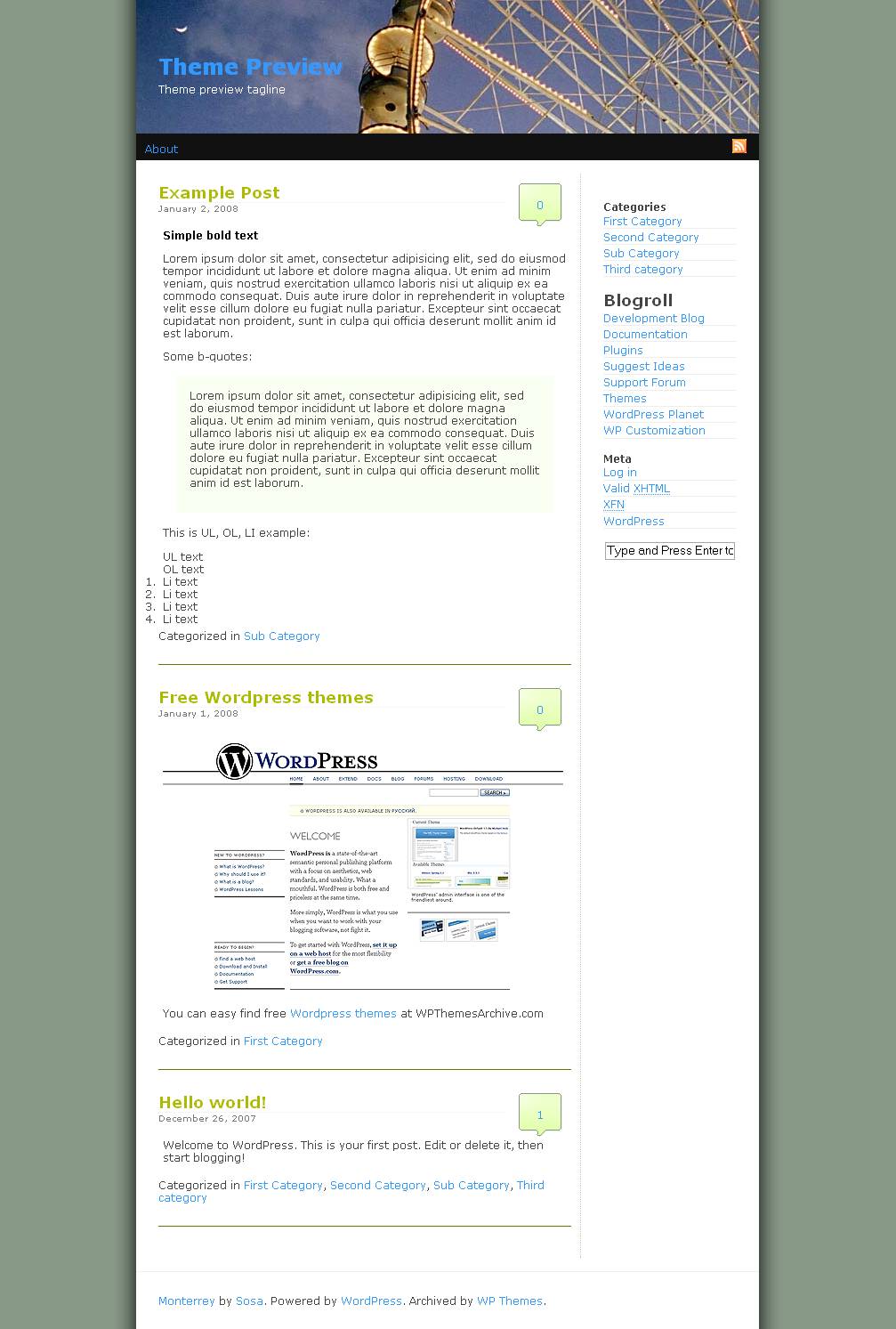 download Monterrey theme