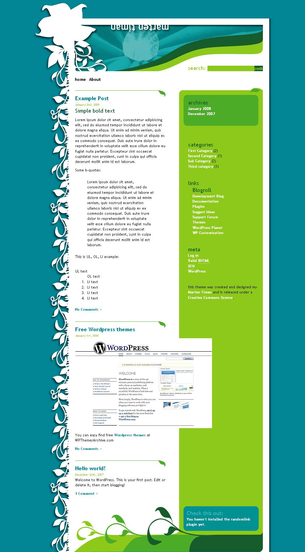 download Nature Nouveau theme