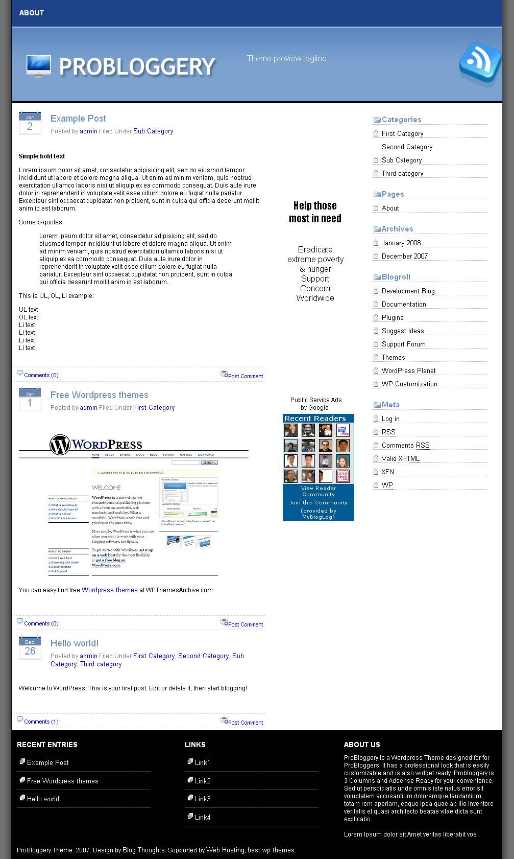 download ProBloggery Theme theme