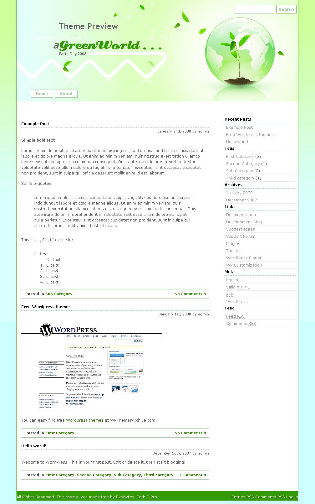 download earthDay theme